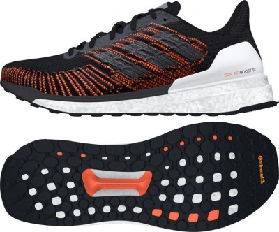 Photo of adidas Men's Solar Boost ST 19 Running Shoes - Black/Orange