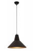 Bright Star Lighting Matt Black and Gold Inner Metal Cord Pendant Photo