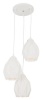 Bright Star Lighting Cluster of Sand White Metal Cord Pendants Photo