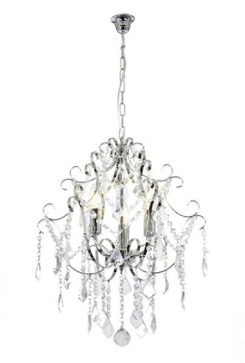 Photo of Bright Star Lighting Polished Chrome with Clear Acrylic Crystals