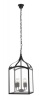 Bright Star Lighting Square Shaped Metal Pendant with Glass Sides Photo
