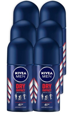 Photo of NIVEA MEN Dry Impact Anti-perspirant Roll-On Deodorant 6x50ml