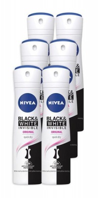 Photo of NIVEA Invisible for Black & White Original 48h Deodorant Spray - 6 x 150ml