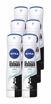 Photo of NIVEA Black & White Invisible Fresh Anti-perspirant Deo Spray 6x150ml