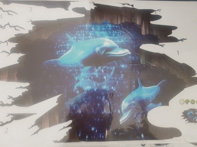 Photo of 4 A Kid 3D Wall/Floor Sticker - Deep Sea Dolphins