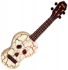 Mahalo Soprano Ukulele Skull White Photo