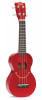 Mahalo Soprano Ukuleleq Smile Transparent Red Photo
