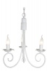 3 Light Fossil White Metal Chandelier on Chain Photo