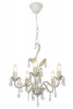 5 Light Metal Chandelier with Clear Acrylic Crystals Photo