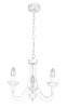 3 Light Simple Fossil White Chandelier Photo