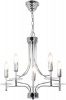 5 Light Simple Polished Chrome Chandelier Photo