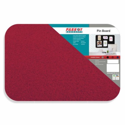 Photo of Parrot Products Parrot Notice Board - Adhesive Pin Board No Frame - Black
