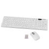 Wireless Keyboard & Mouse Combo for Computers Laptops Tablets - White Photo
