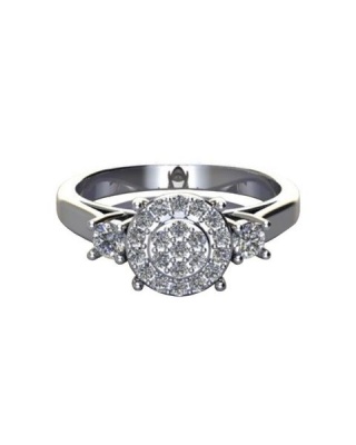 Photo of Miss Jewels - CD Designer Jewelry Cluster Cubic Zirconia Ring- Size 8.5