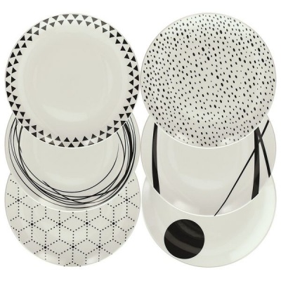 Photo of Tognana - Graphic Porcelain Dinnerware Table Set 18 Pieces