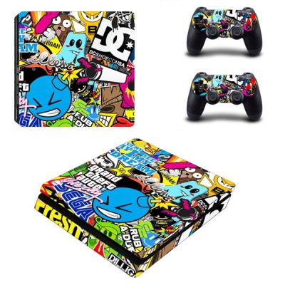 Photo of SkinNit Decal Skin For PS4 Slim: Sticker Bomb 2019