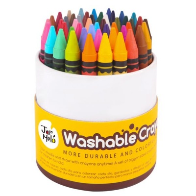Photo of Jar Mel Washable Wax Crayons: 48 Crayons