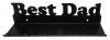 Eboy Steel Best Dad Keys Cellphone & Glasses Holder 6 Hooks - Black Photo
