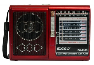 Photo of ECCO FM/AM/SW1-6 8 Bands Radio with USB/TF/Music Player E EC-2323