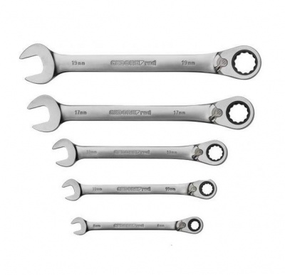 Photo of Gedore Red Combination Ratchet Spanner Set - 5 Piece