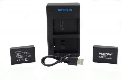 Photo of Beston USB Dual Charger and 2 Battery Kit for Canon LP-E12