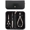 Kellermann 3 Swords Toe Nail Nipper and Beard Scissors Set 52353 Black Photo