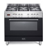 Elba Black 90cm Gas / Electric Cooker - 01/9S4EX937NB Photo