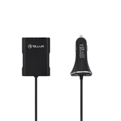 Photo of Tellur Car Charger with extension 4USB 9.6A 1.8m Black