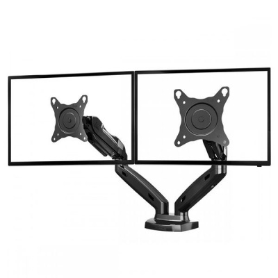 Photo of NB North Bayou Dual Arm Adjustable Monitor Desk Mount Stand