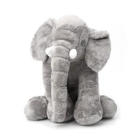 Stuffed Elephant Toy Soft Plush Animal Shape Pillow Toy