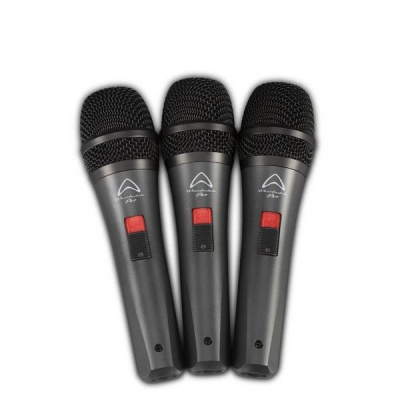 Photo of Wharfedale DM5.0S Super-Cardioid Dynamic Microphone 3-Pack