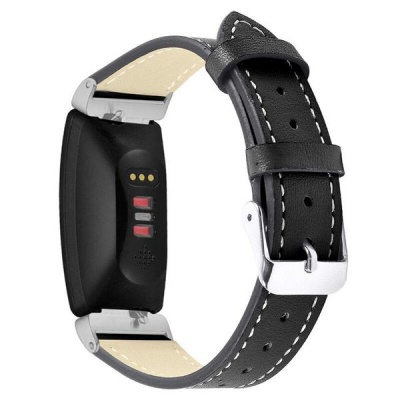 Photo of Tuff-Luv Leather Strap for Fitbit Inspire/Inspire HR - Large - Black