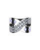 Miss Jewels-Created Tanzanite & Cubic Zirconia Ring - Size: R Photo