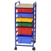 Greenbean Roll & Storage Unit: 6 Multi-Coloured Bins Photo