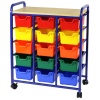 Greenbean Roll and Storage Unit: 15 Multi-Coloured Bins Photo