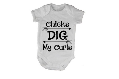 Photo of BuyAbility Chicks Dig My Curls - SS - Baby Grow