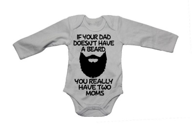 Photo of If Your Dad Doesn't Have a Beard... - LS - Baby Grow