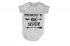 Promoted to Big Sister - SS - Baby Grow Photo