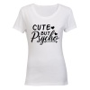 Cute But Psycho - Ladies - T-Shirt - White Photo