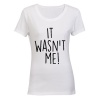 It Wasn't Me - Ladies - T-Shirt - White Photo