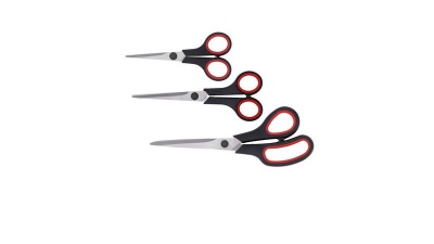 Photo of Kreator Set of 3 Stainless Steel Scissors with Soft Grip Handles KRT000505