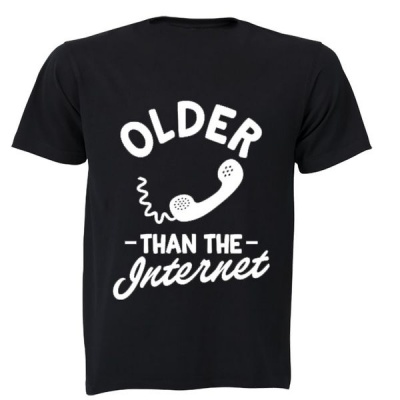 Photo of Older Than The Internet! - Mens - T-Shirt - Black