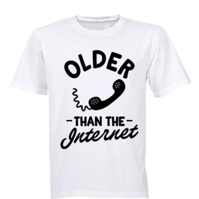 Photo of Older Than The Internet! - Mens - T-Shirt - White
