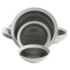 Gibson Elite Clementine Stoneware Grey Dinnerware Set - 12 Piece Photo