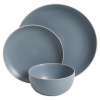 Gibson Home Rockaway Stoneware Blue Dinnerware Set - 12 Piece Photo