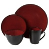 Gibson Elite Soho Round Stoneware Red Dinnerware Set - 16 Piece Photo