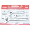 Kennedy 4Inch8Inch12Inchchrome Finish Adjustable Wrench Set Photo