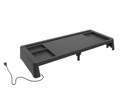 Photo of Desk Storage Monitor Riser Stand with 3 USB Ports for Computers Laptop