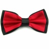 Two Colour Bow Tie - Red And Black Photo