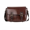 Vintage Waterproof PU Leather DSLR Camera Shoulder Bag - Dark Brown Photo